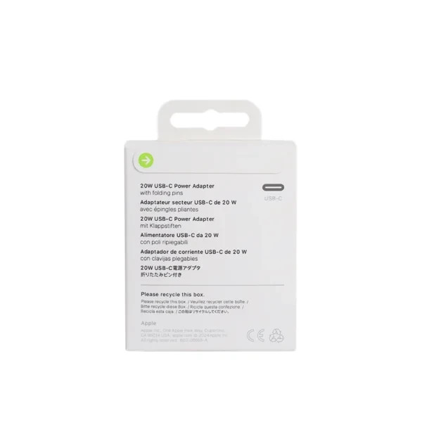 آداپتور APPLE 20W اورجینال اپل استور + 20 ماه گارانتی شرکتی