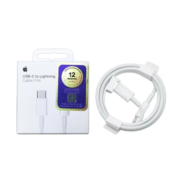 کابل پکدار IPHONE 13 اورجینال اپل استور + 12 ماه گارانتی شرکتی